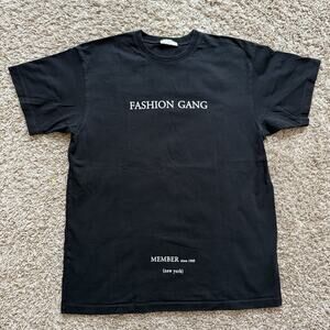 Ih Nom Uh Nit Paris Fashion Gang Black T-Shirt NUW18 Men’s Size M Made In Italy